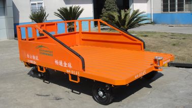 China Equipo del apoyo en tierra de tres Railsaviation 1500 kilogramos del cargo del carro del remolque de color de la naranja proveedor