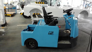 China Material azul del acero de carbono del tractor del remolque del equipaje con la batería de plomo proveedor