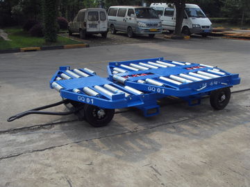 China Remolque estable del carro del cargo, tipo azul de la tabla de la vuelta del color del carro de acero de la plataforma proveedor